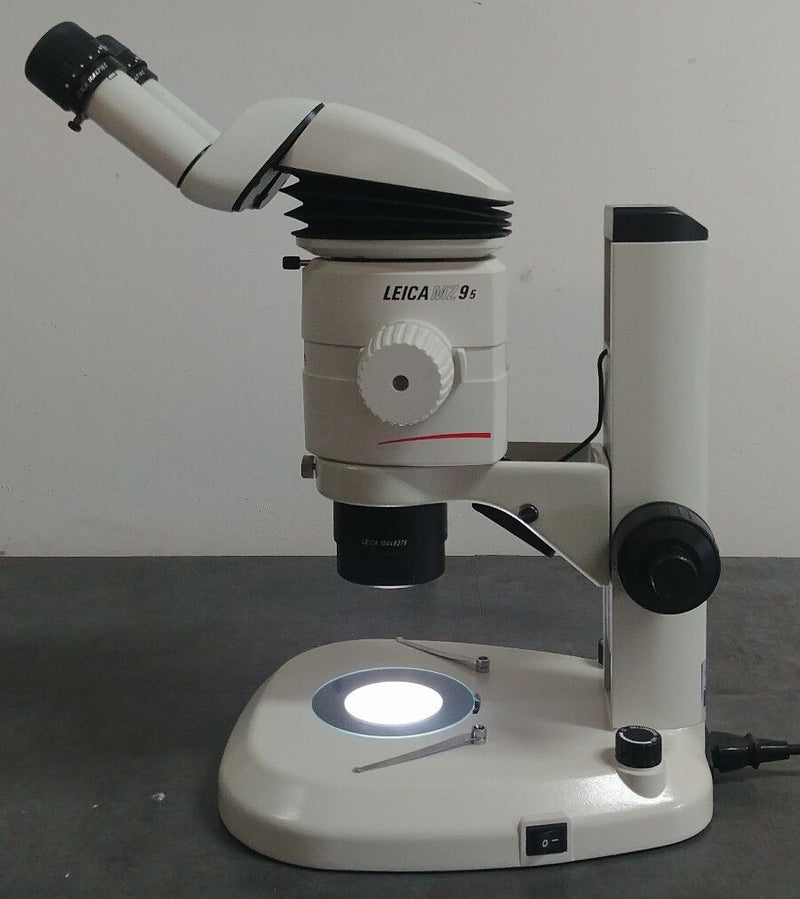 Leica Microscope MZ9.5 with Tilting Binocular Head and Dual Illuminated Stand - microscopemarketplace