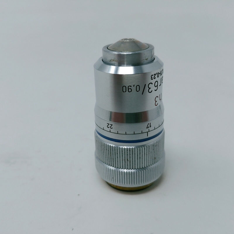 Zeiss Microscope Objective Neofluar 63x Ph3 Phase Contrast with Correction - microscopemarketplace