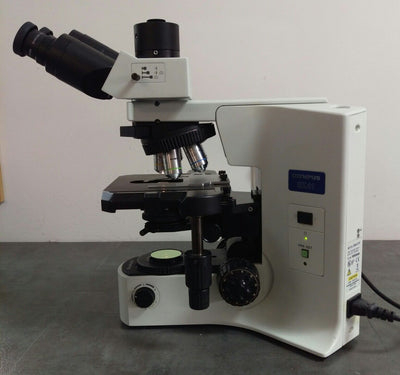 Olympus Microscope BX41 with Trinocular Head and 2x Pathology - microscopemarketplace