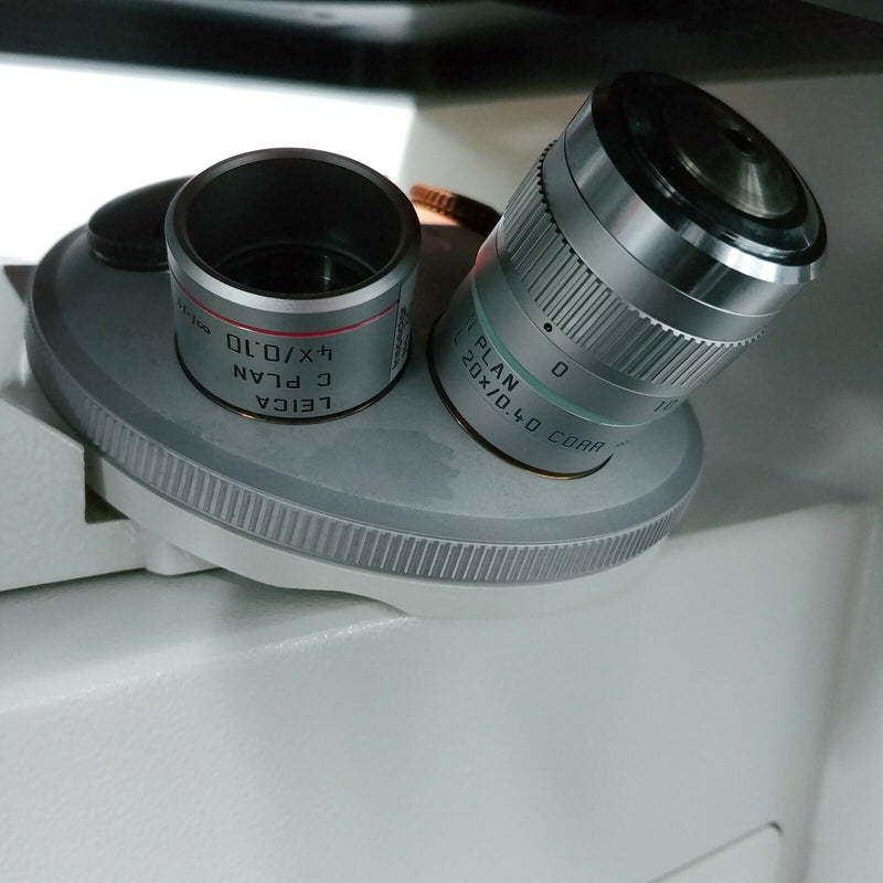 Microinjection Microscope Leica Microscope DMIRB w/ Polarization & Eppendorf TransferMan NK Micr