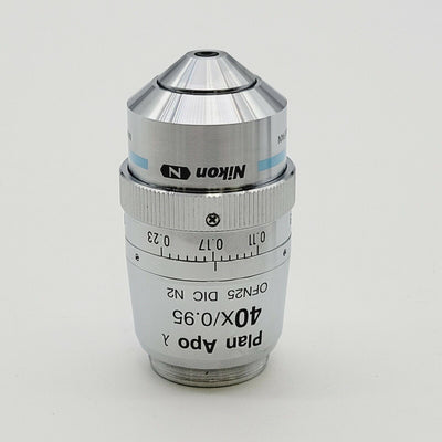 Nikon Microscope Objective Plan Apo 40x Lambda DIC N2 - microscopemarketplace