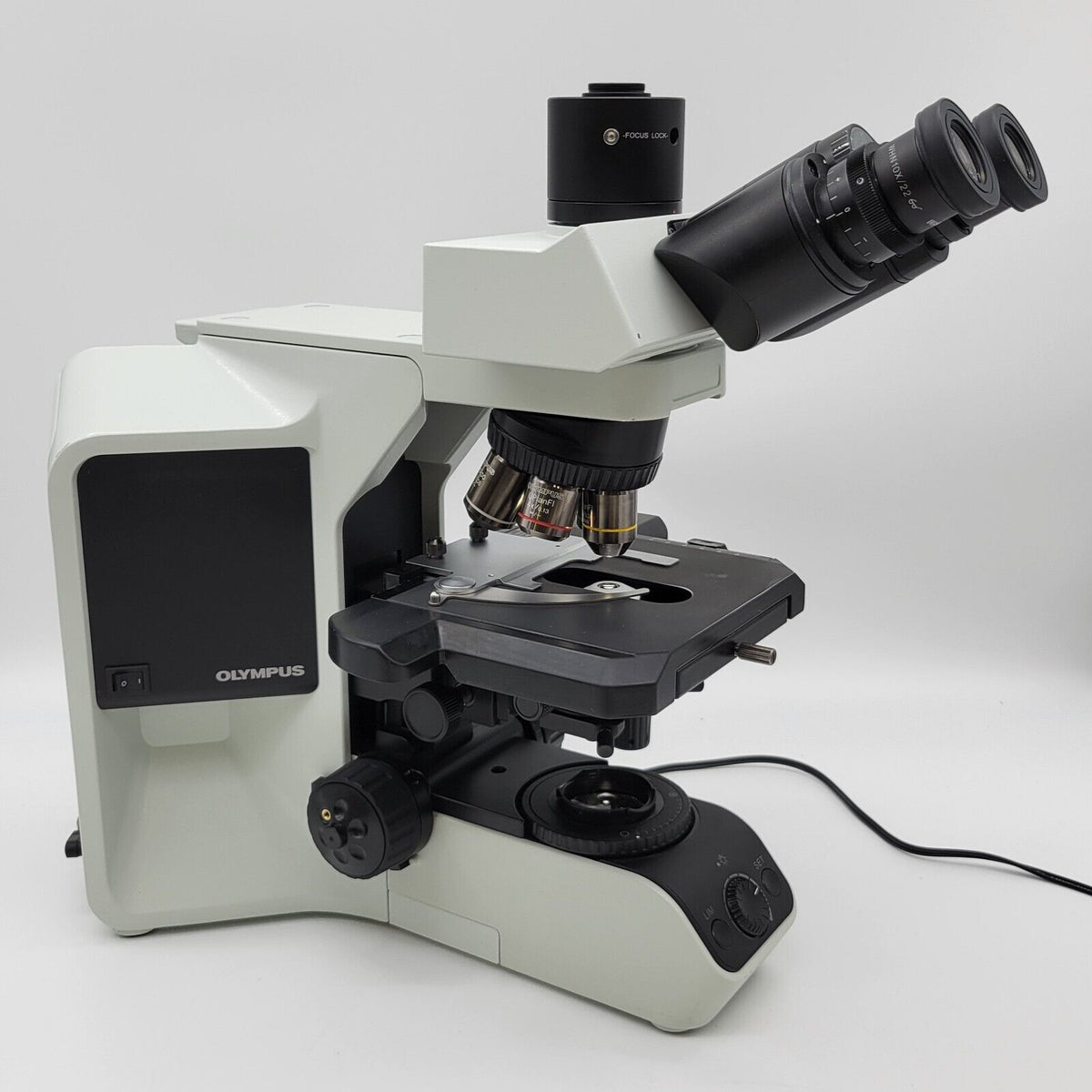 Lab Microscope Bx43f Olympus Microscope BX43 w/ Fluorites and Trinoc Head for Pathology