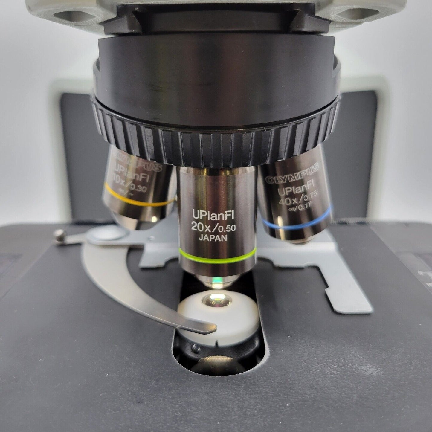 Olympus Microscope BX43 w/ Fluorites, Trinocular Head, & Dual Bridge Pathology - microscopemarketplace