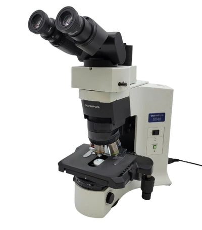 Olympus Microscope BX45 Pathology / Mohs with Fluorites & Camera Port - microscopemarketplace