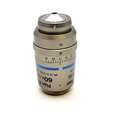 Nikon Microscope Objective Plan Fluor 60x ∞/0.11-0.23 WD 0.30 - microscopemarketplace