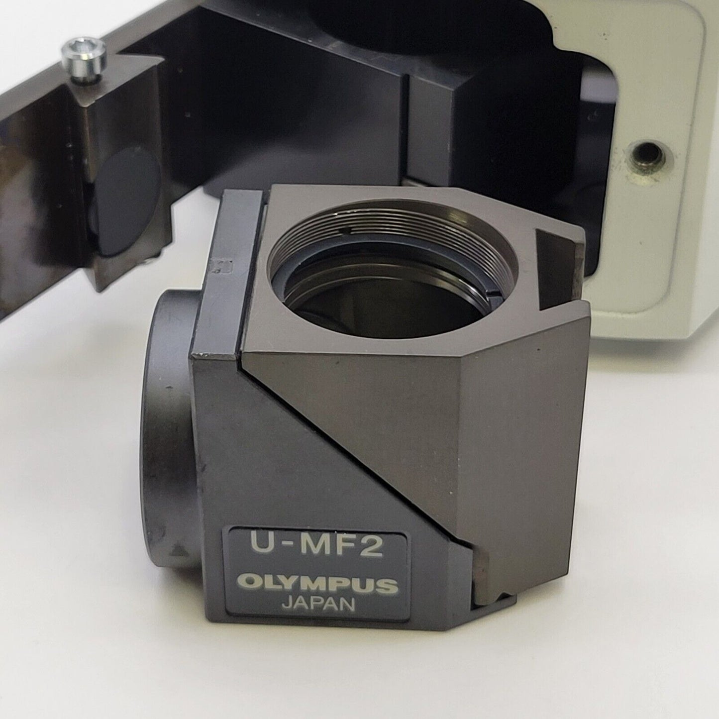 Olympus Microscope U-DP Dual Port Intermediate Tube with U-MF2 Mirror Cube - microscopemarketplace