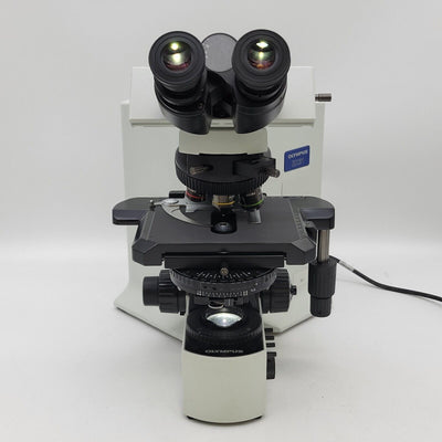 Olympus Microscope BX51 LED with DIC, Fluorite Objectives, & 6 Place Nosepiece - microscopemarketplace