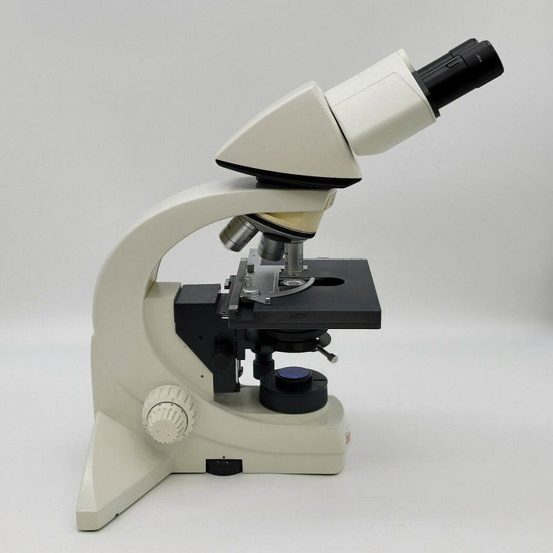 Leica Microscope DMLS with 10x 20x 40x Objectives and Binocular Head - microscopemarketplace