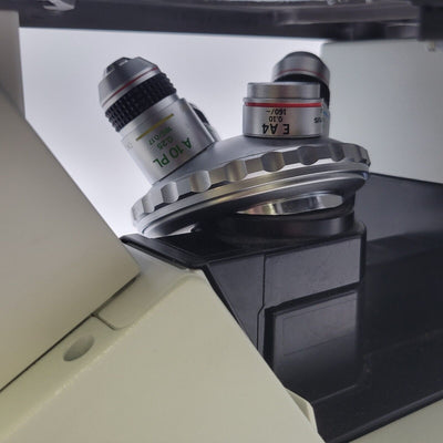 Olympus Microscope CK40 with Phase Contrast and Trinocular Head - microscopemarketplace