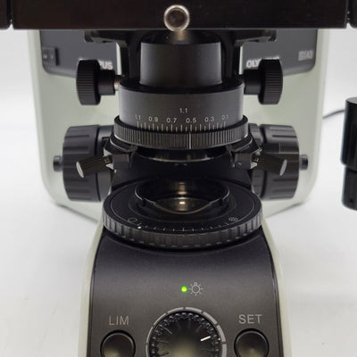 Olympus Microscope BX43 with Tilting Head and 100x Objective - microscopemarketplace