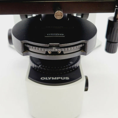 Olympus Microscope BX41 with Fluorites, Phase Contrast, and Trinocular Head - microscopemarketplace