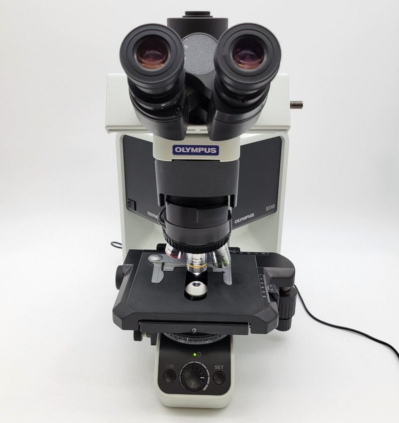 Olympus Microscope BX46 LED with Trinocular Head and 2x for Pathology/Mohs - microscopemarketplace
