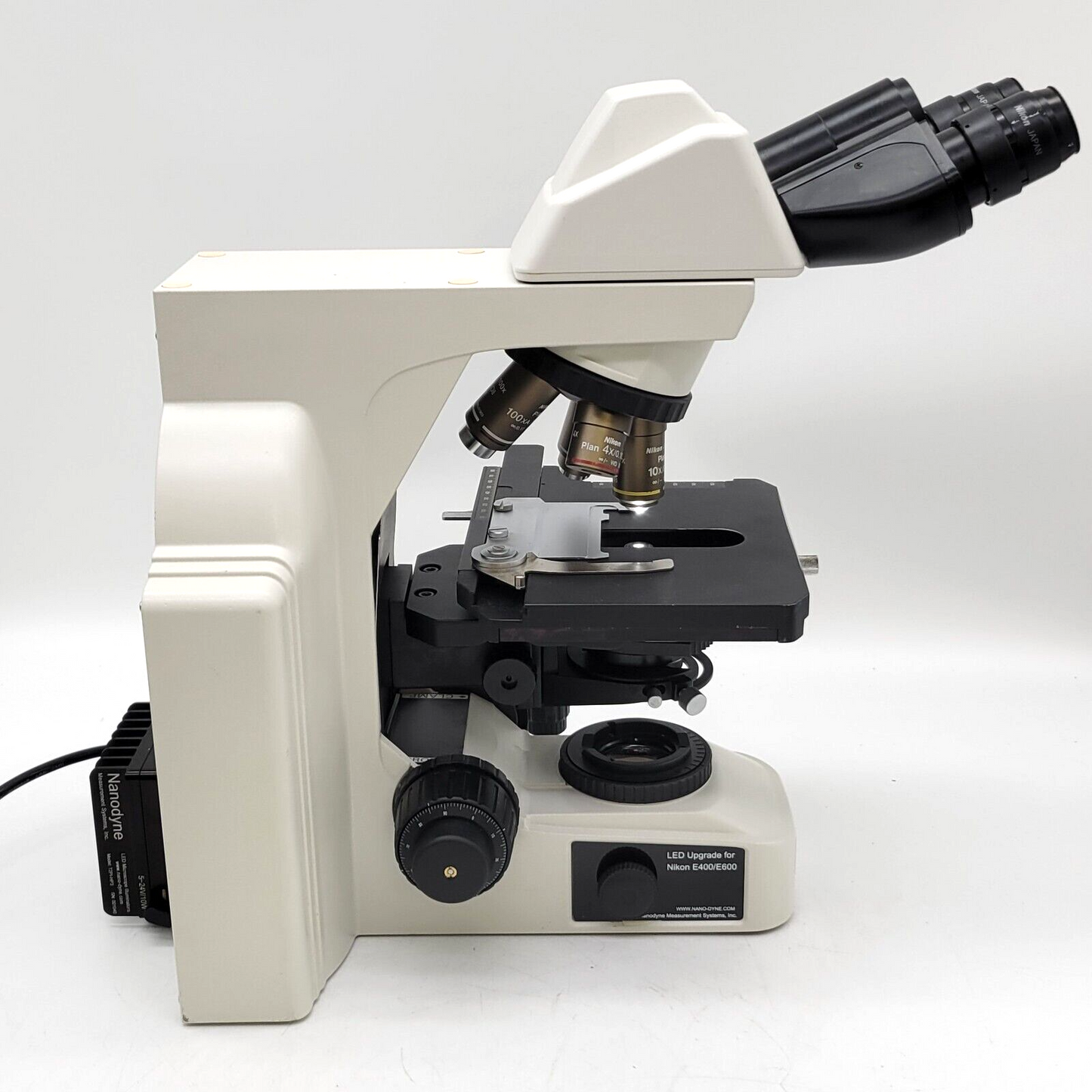 Nikon Microscope Eclipse E400 with LED Upgrade and 100x Objective - microscopemarketplace