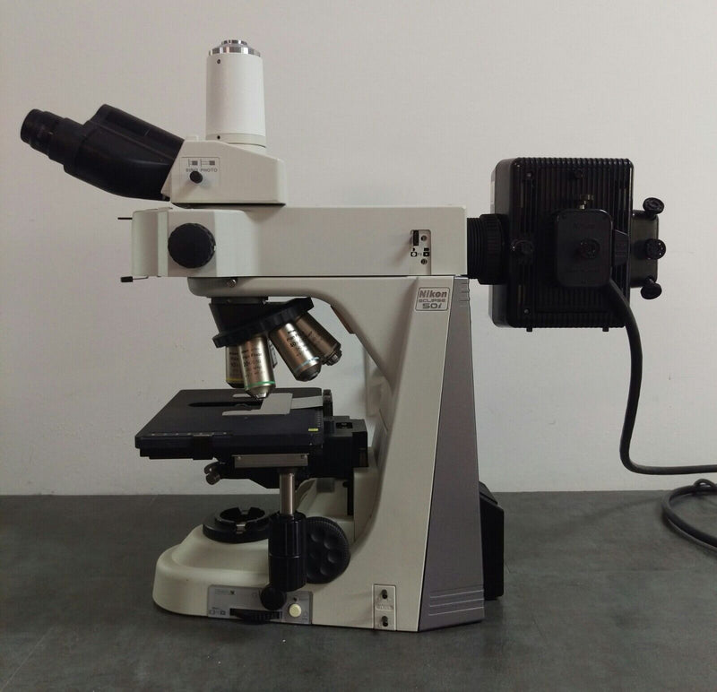 Nikon Microscope Eclipse 50i with Fluorescence and Trinocular Head - microscopemarketplace