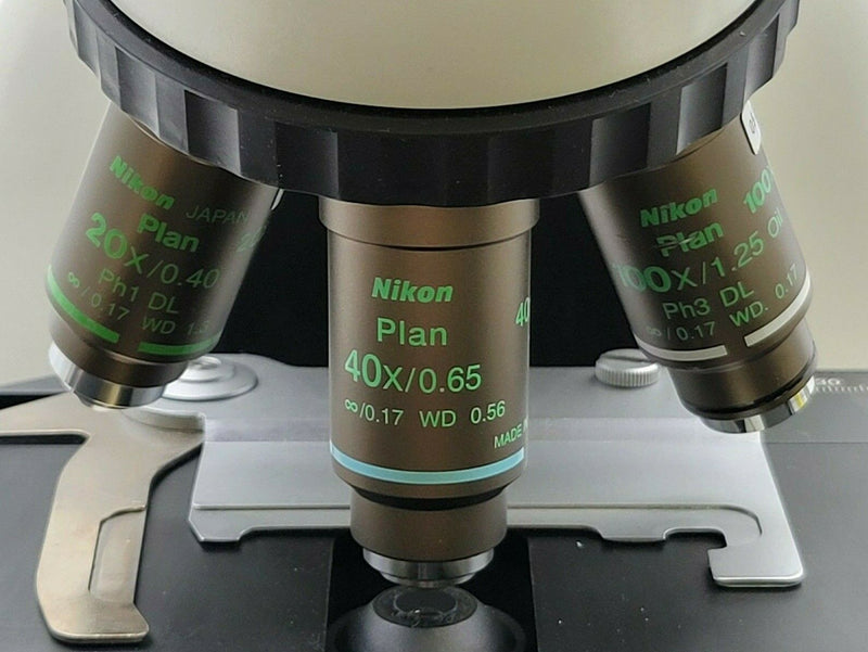 Nikon Microscope Eclipse E400 with Phase Contrast and Tilting Ergo Head - microscopemarketplace