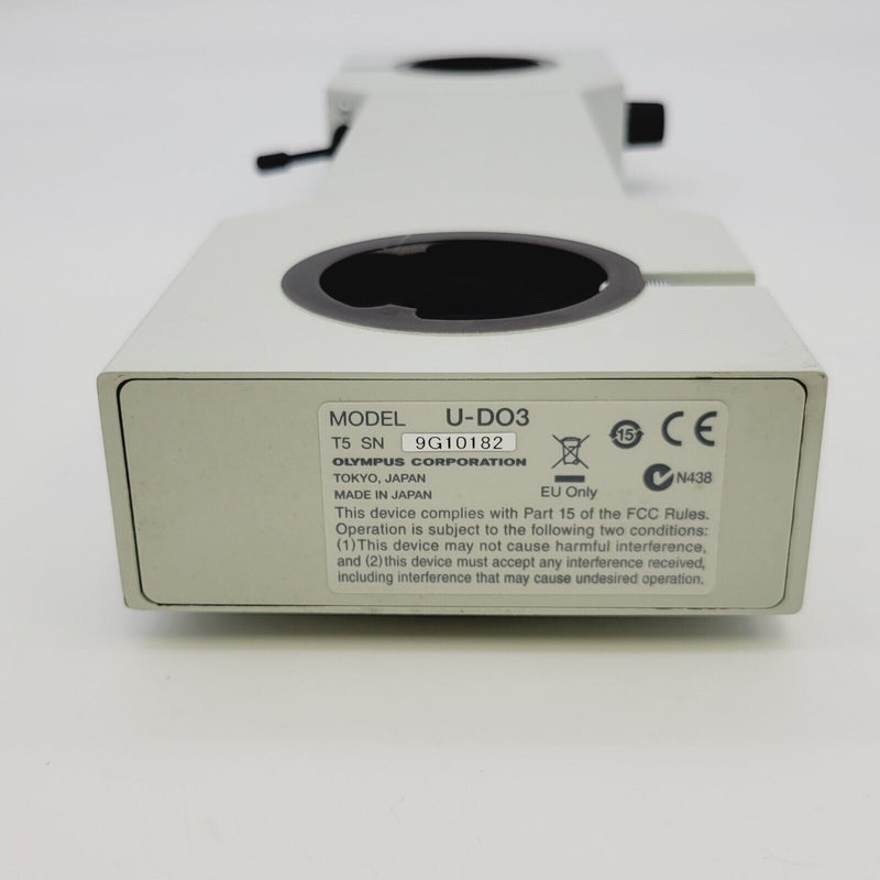 Olympus Microscope U-DO3 Dual Observation Front to Back Bridge with LED Pointer - microscopemarketplace