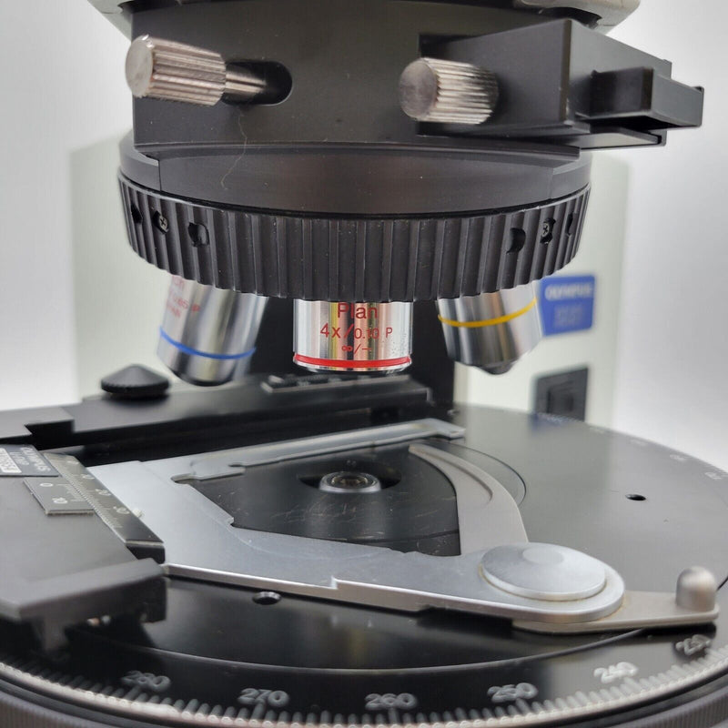 Olympus Microscope BX51 Pol Polarizing with Bertrand Lens - microscopemarketplace