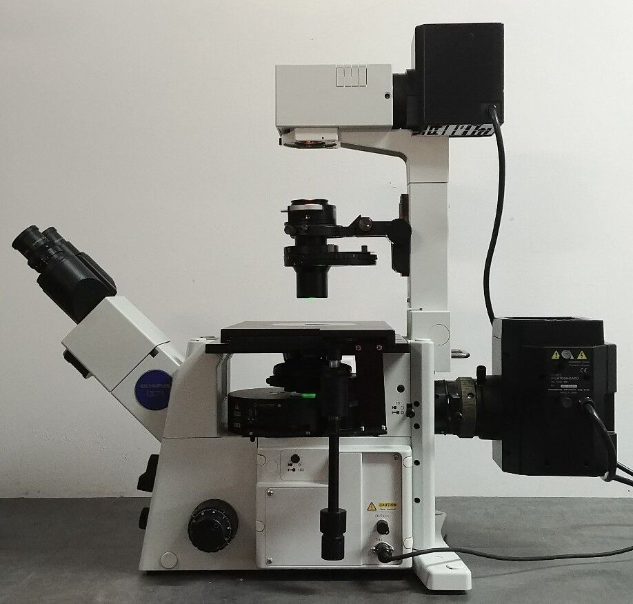 Olympus Microscope IX71 with Fluorescence and DIC - microscopemarketplace