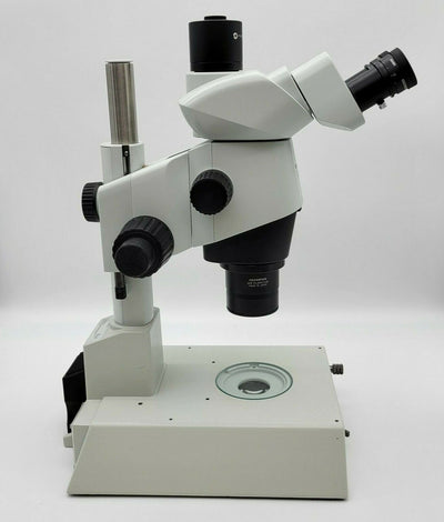 Olympus Stereo Microscope SZX16 with Trinocular Head and Transmitted Light Stand - microscopemarketplace