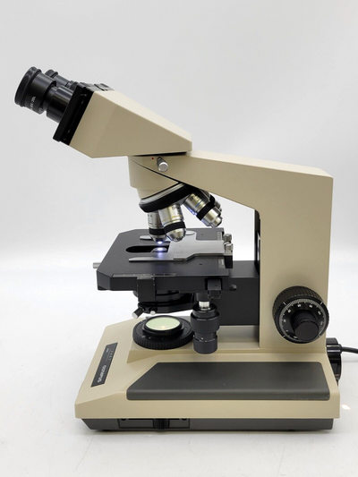 Olympus Microscope BH-2 with Binocular Head & 4x, 10x, 40x, 100x Objectives BH2 - microscopemarketplace