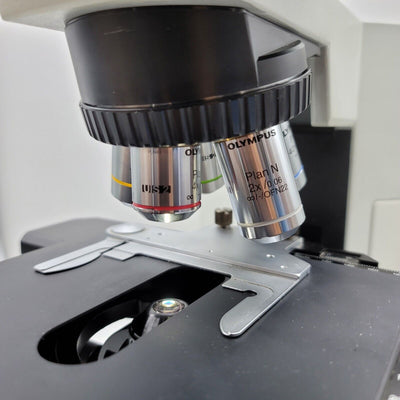Olympus Microscope BX40 LED with Tilting Head and Locked Stage for Pathology - microscopemarketplace