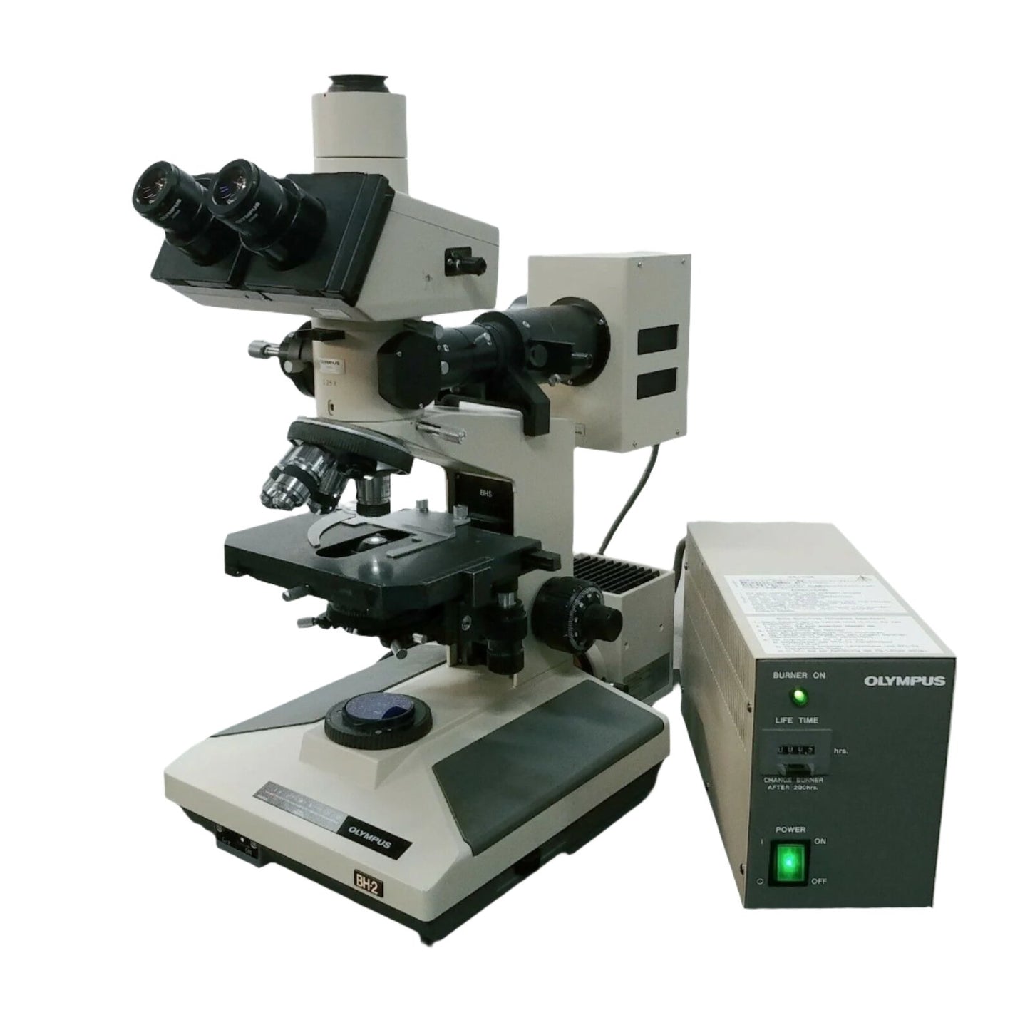 Olympus Microscope BH2 with Fluorescence and Superwide Trinocular Head - microscopemarketplace