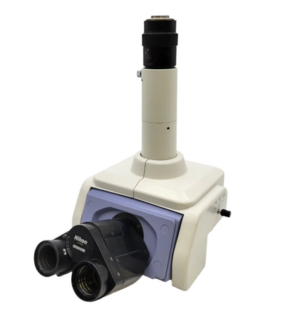 Nikon Microscope Eclipse E800 Trinocular Tilting Ergo Head with Camera Adapter - microscopemarketplace