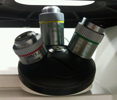 Leica Leitz Microscope DM IL Inverted with Phase Contrast and Trinocular Head - microscopemarketplace