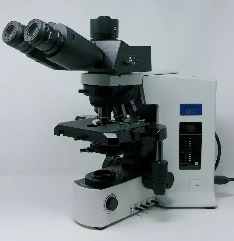 Olympus Microscope BX51 with APOs and Super Wide Trinocular Head - microscopemarketplace