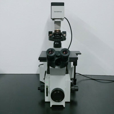 Olympus Microscope IX70 with Phase Contrast and RC Relief Contrast - microscopemarketplace