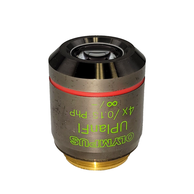 Olympus Microscope Objective UPlanFl 4x Php Phase Contrast - microscopemarketplace