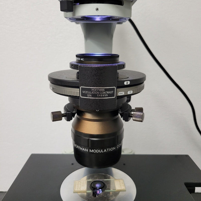 Olympus Microscope IX71 with HMC Hoffman Modulation Contrast - microscopemarketplace