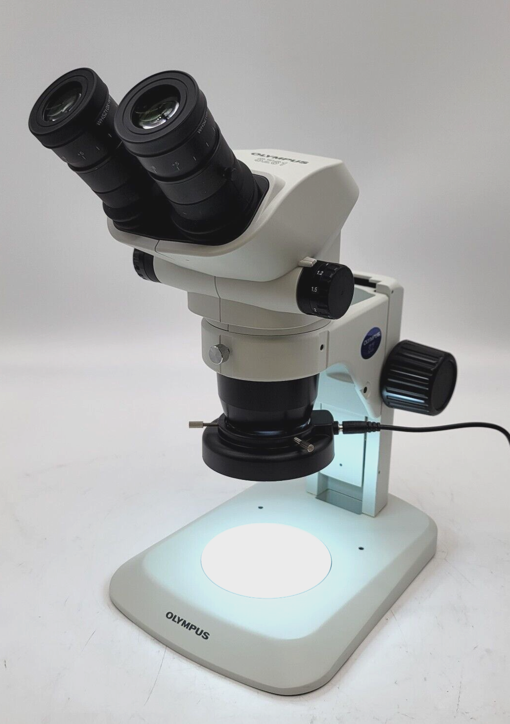 Microscope stéréo zoom Evident Olympus SZ61, pour éclairage annulaire, trino