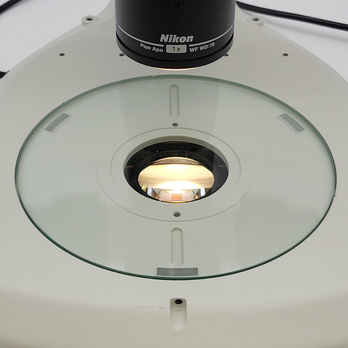 Diascopic Microscope Nikon Stereo Microscope SMZ1270 w. Binocular Head & Illuminated Diasco