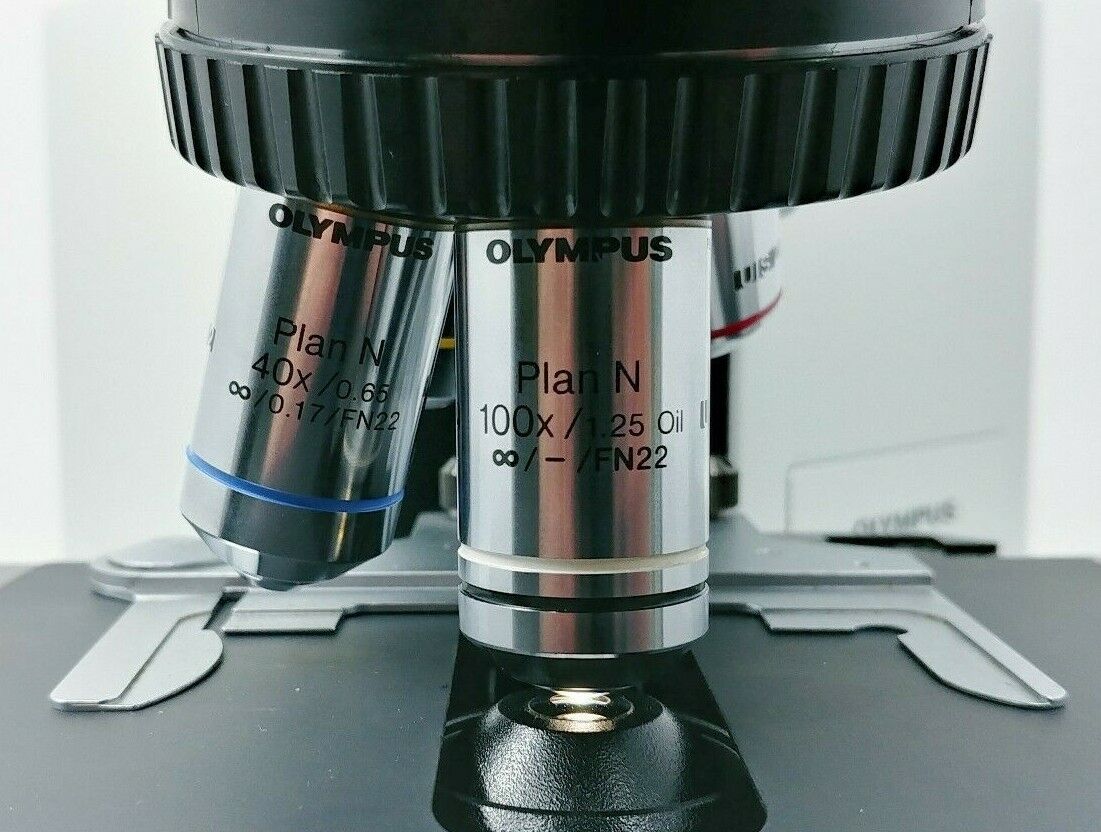 Olympus Microscope BX40 with Tilting Head and 100x - microscopemarketplace