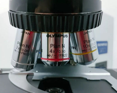 Olympus Microscope BX51 w. LED, Tilting Binocular Head, & 2x Objective Pathology - microscopemarketplace