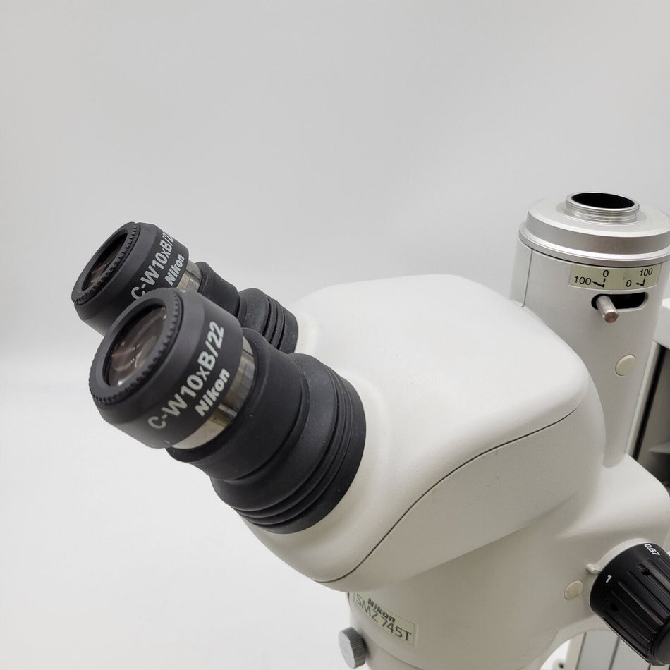Nikon Stereo Microscope SMZ745T with Stand SMZ 745T Trinocular USED Microscope Marketplace