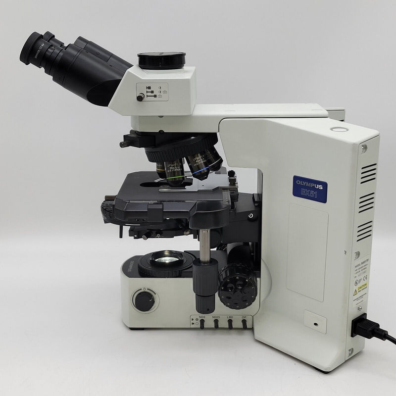 Olympus Microscope BX51 LED with DIC, Fluorite Objectives, & 6 Place ...