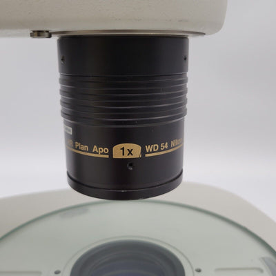 Nikon Stereo Microscope SMZ1500 w. Brightfield/Darkfield Transmitted Light Stand - microscopemarketplace