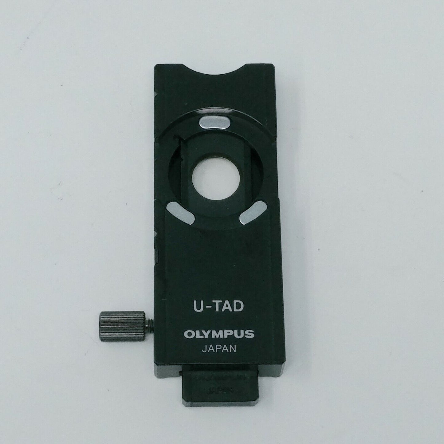 Olympus Microscope U-TAD Compensator Adapter and U-TP137 Quarter Wave Plate - microscopemarketplace