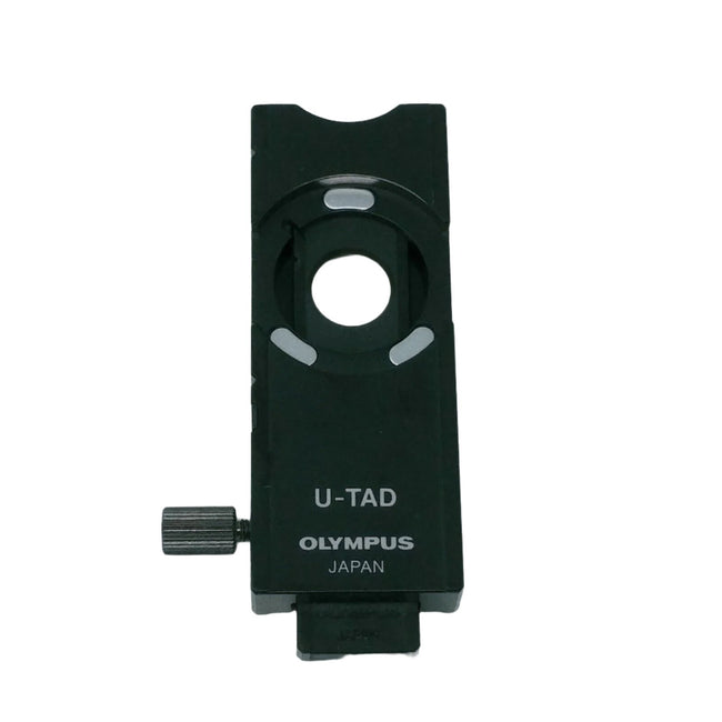 Olympus Microscope U-TAD Compensator Adapter and U-TP137 Quarter Wave Plate - microscopemarketplace