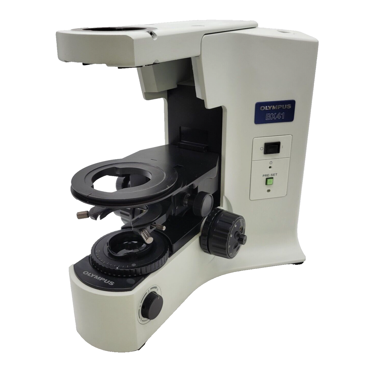 Microscope Base Riser Olympus Olympus Microscope BX41 Stand w. Stage Bracket Fully Serviced