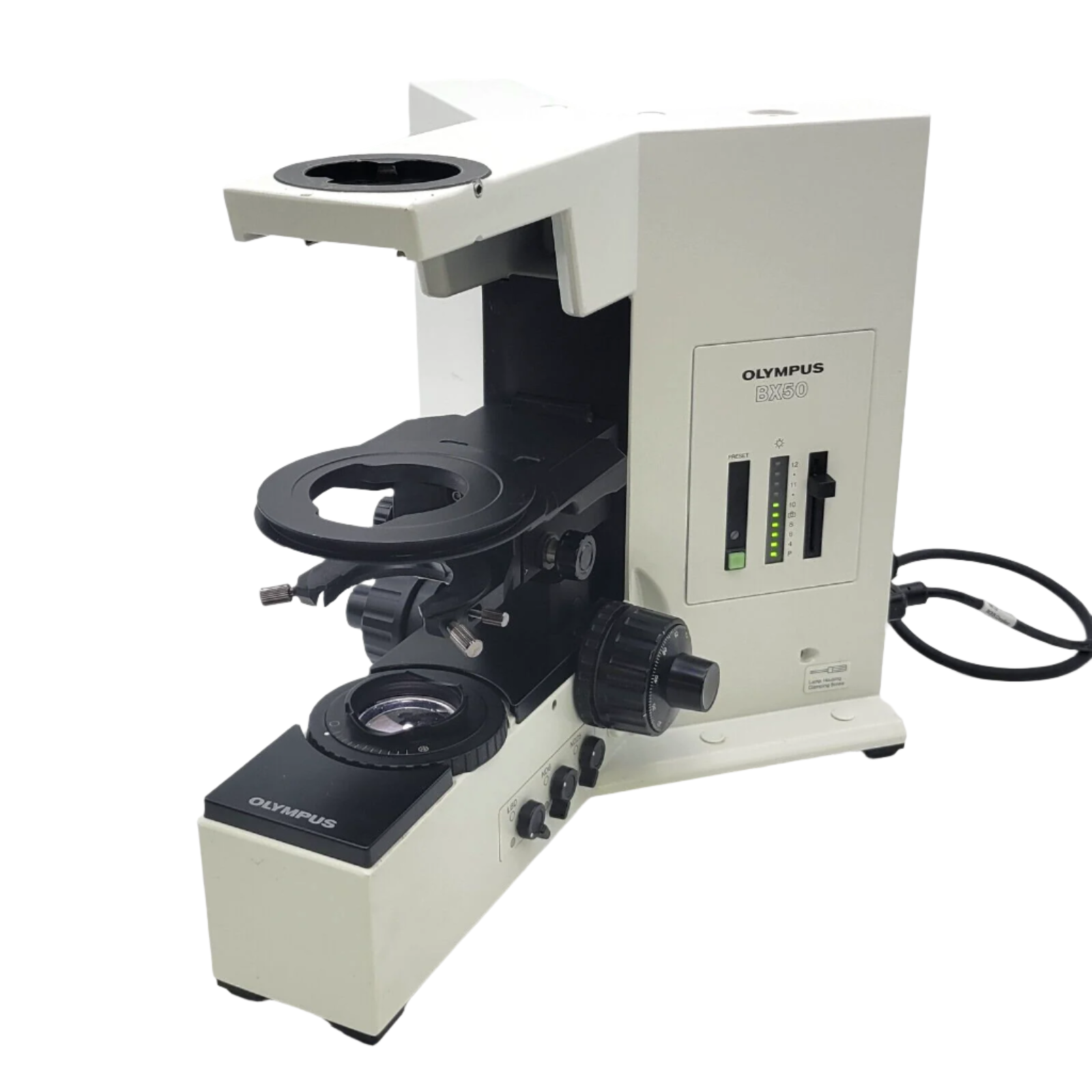 Microscope Base Riser Olympus Olympus Microscope BX50 Replacement Stand with Lamphouse