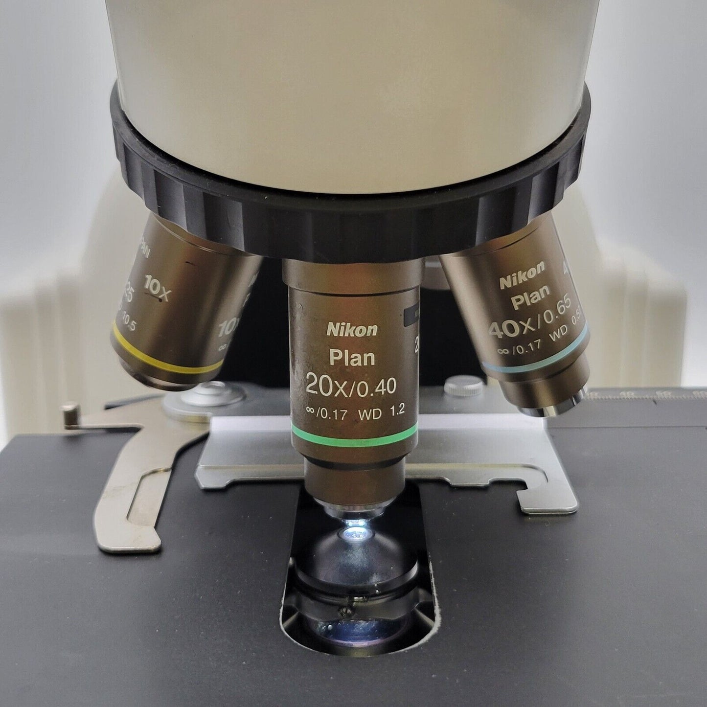 Nikon Microscope Eclipse E400 w. LED, Tilt Head, & 2x Objective Pathology / Mohs - microscopemarketplace