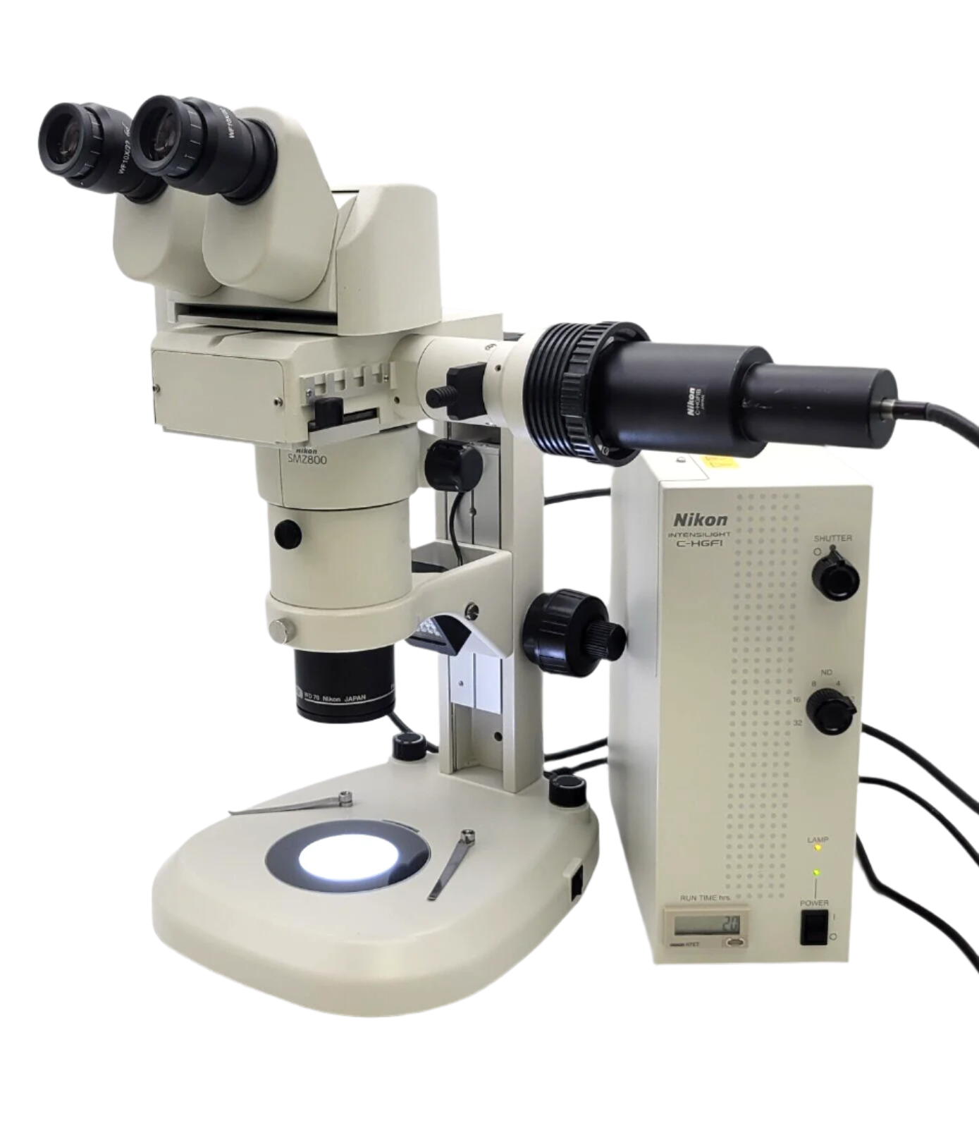 Nikon Stereo Microscope SMZ800 with Fluorescence and Photo Port - microscopemarketplace