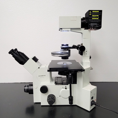 Olympus Microscope IX70 with HMC Hoffman Modulation Contrast - microscopemarketplace