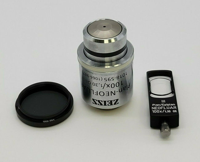 Zeiss Microscope DIC Objective & Prisms 100x Plan Neofluar 1018-595, III/0.9 - microscopemarketplace