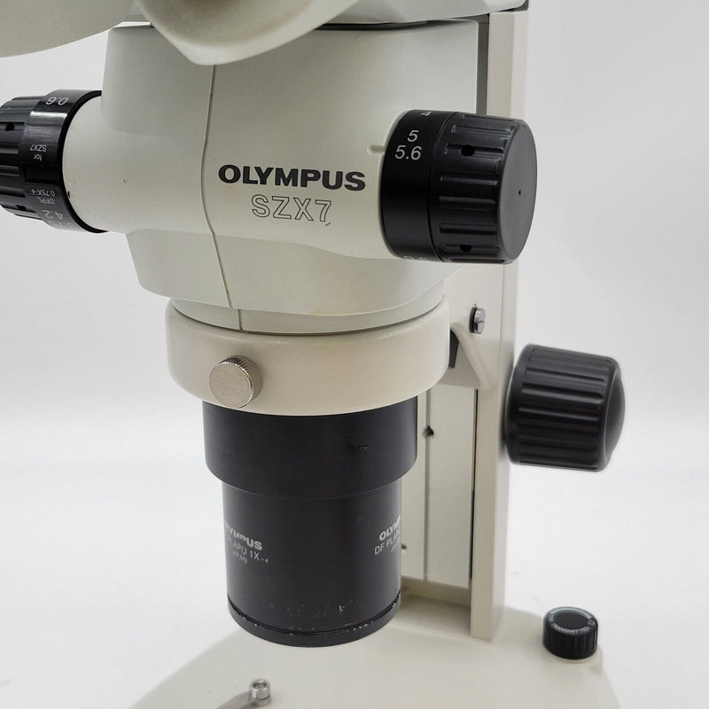 Olympus Stereo Microscope SZX7 w. Binocular Head & Transmitted & Reflected Light - microscopemarketplace