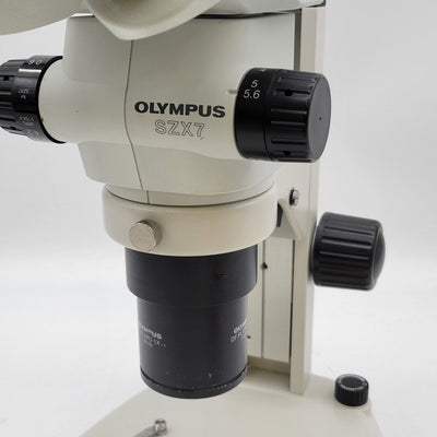 Olympus Stereo Microscope SZX7 w. Binocular Head & Transmitted & Reflected Light - microscopemarketplace