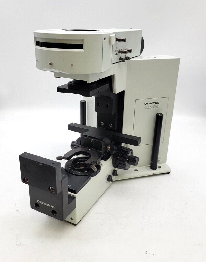 Olympus Microscope BX50WI Water Immersion Stand & U-URA Fluorescence Illuminator - microscopemarketplace